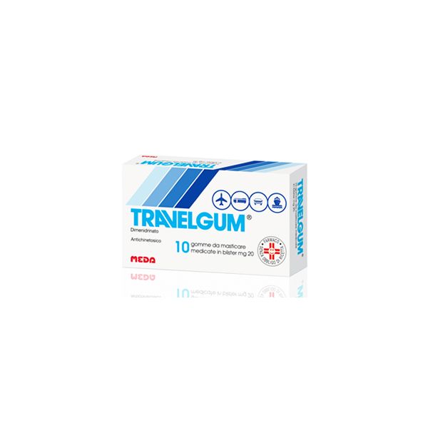 TRAVELGUM® 10 Gomme da Masticare da 20 mg.