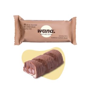 WANA Waffand'Cream Barretta Cacao e Nocciole con Crema Gianduia 43 g.