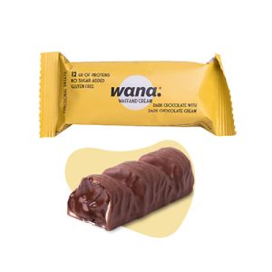WANA Waffand'Cream Barretta Cioccolato Fondente con crema al Cioccolato Fondente 43 g.