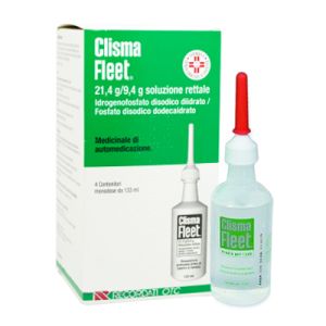 CLISMA FLEET® 21,4g./9,4g. Soluzione Rettale 4 Flaconi 133 ml.
