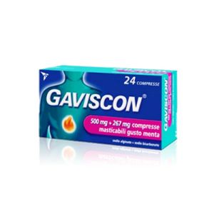 GAVISCON® 500 mg.+267 mg. 24 Compresse Aroma Menta