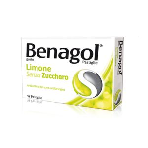 BENAGOL® Pastiglie Gusto Limone Senza Zucchero 16 Pastiglie