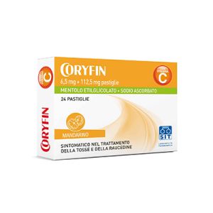 CORYFIN C 6,5 mg.+112,5 mg. Pastiglie Gusto Mandarino 24 Pastiglie