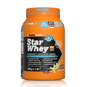 NAMED Sport Star Whey Perfect Isolate 100% Polvere 750 g. - Gusto Vanilla