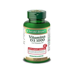 NATURE'S BOUNTY Vitamina D3 1000 100 Tavolette